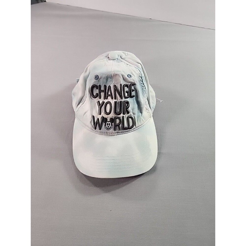 Disney Parks Hat Adult Change Your World Color Mickey Blue Tie Dye Baseball Cap